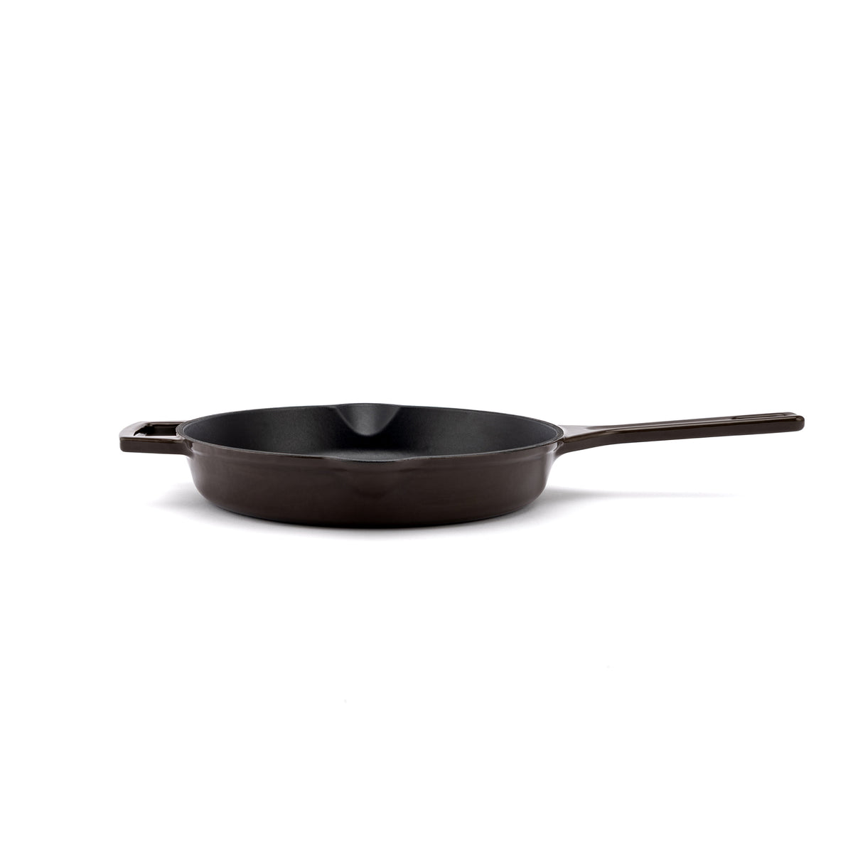 Smaltovaná liatinová panvica Ember 26 cm hnedá