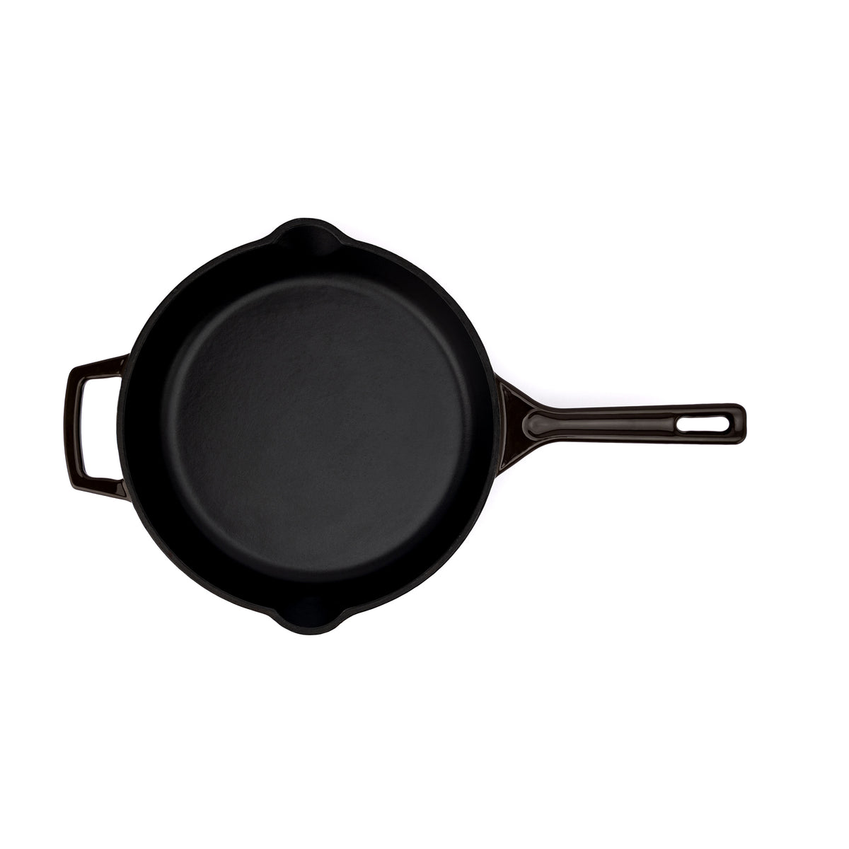 Smaltovaná liatinová panvica Ember 26 cm hnedá