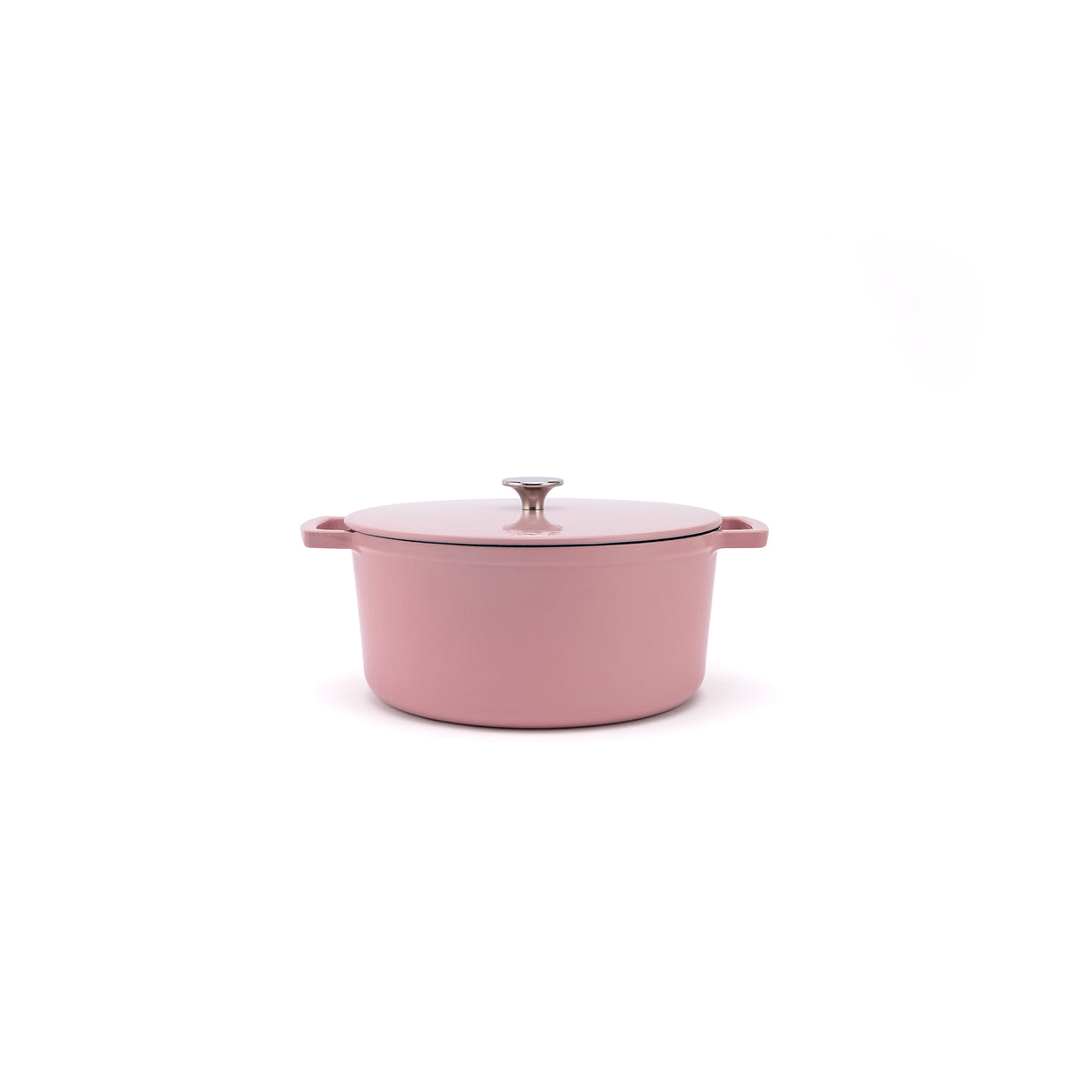 Smaltovaný liatinový hrniec Ember 24 cm ružový