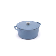 Smaltovaný liatinový hrniec Ember 24 cm modrý