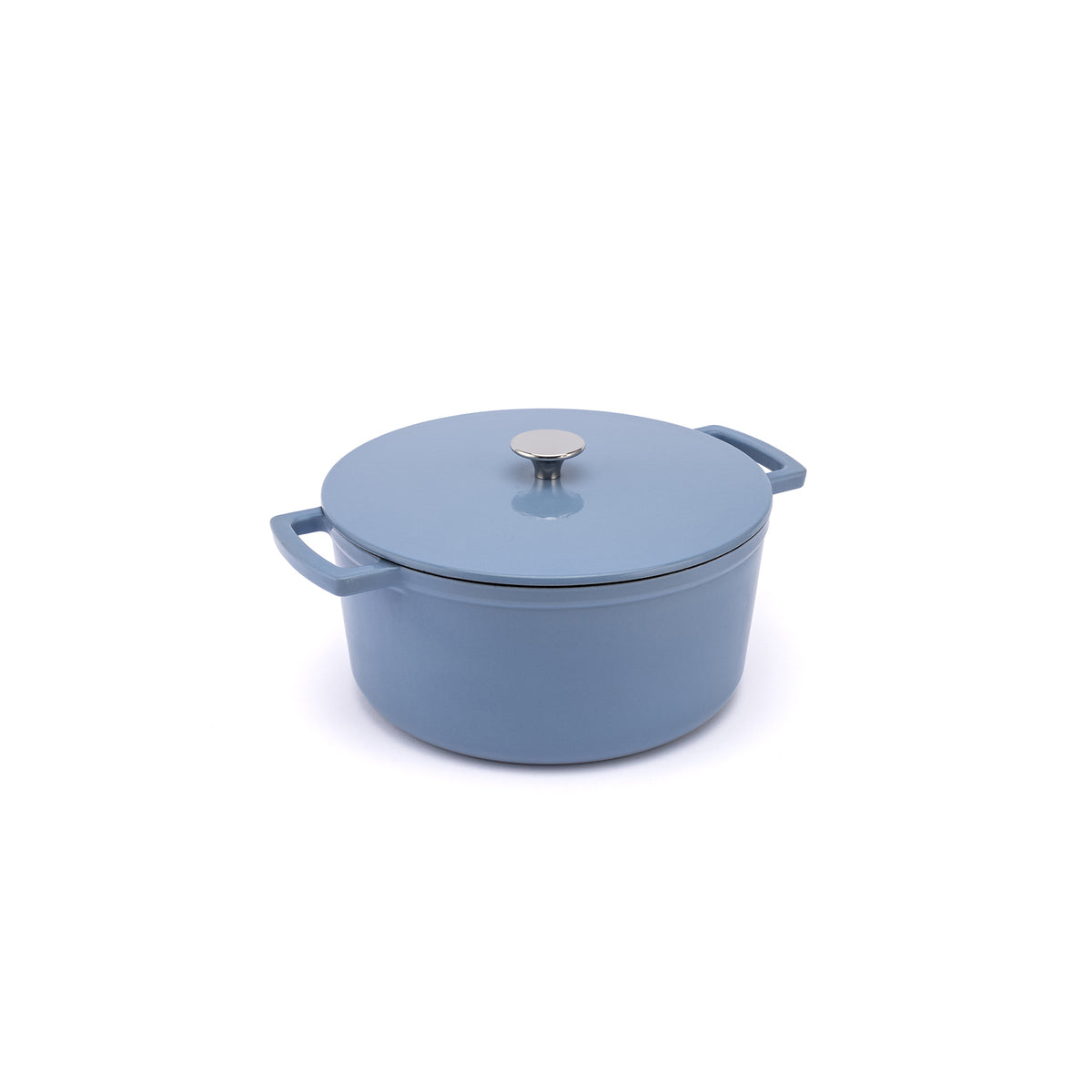 Smaltovaný liatinový hrniec Ember 24 cm modrý