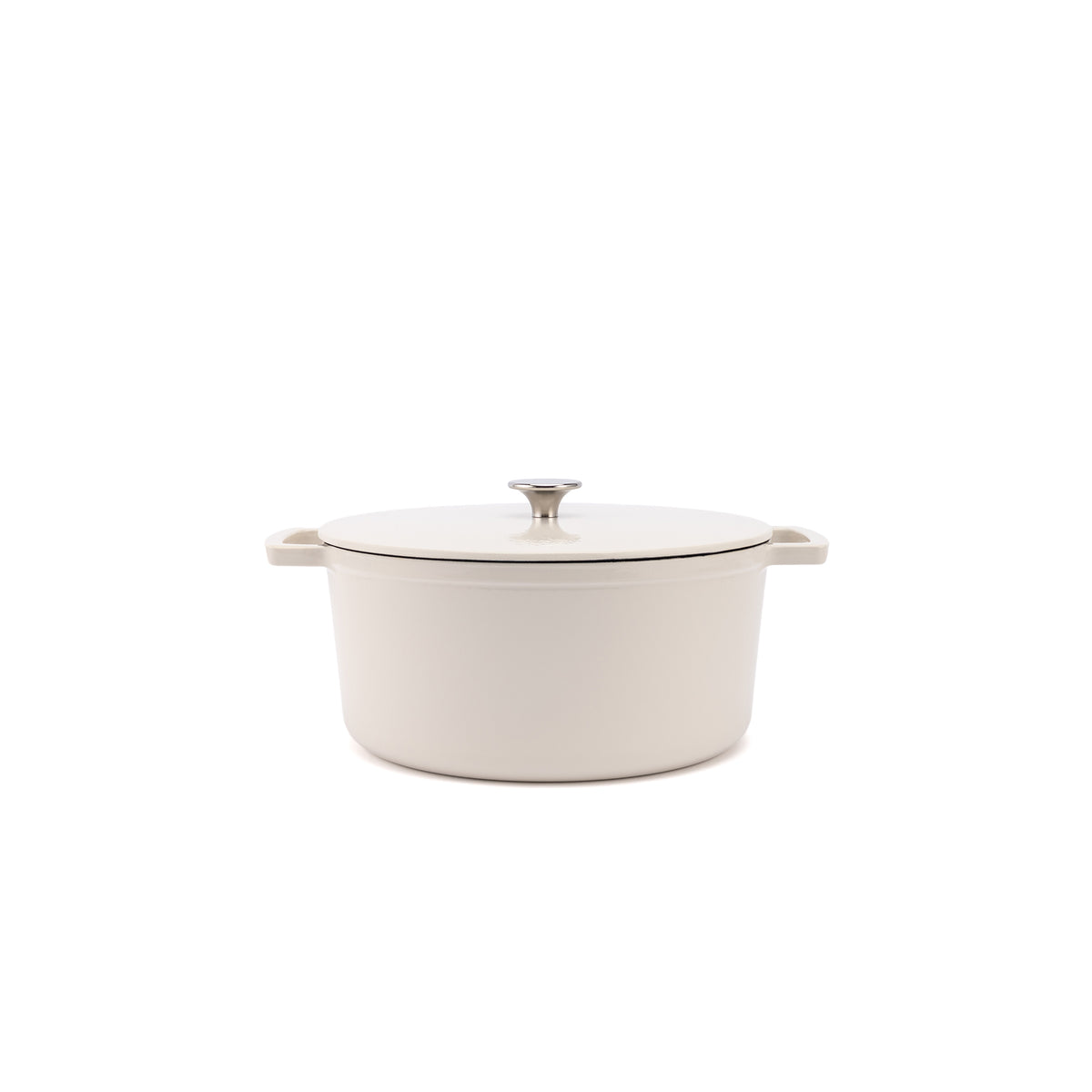 Smaltovaný litinový hrnec Ember 28 cm - krémově bílá