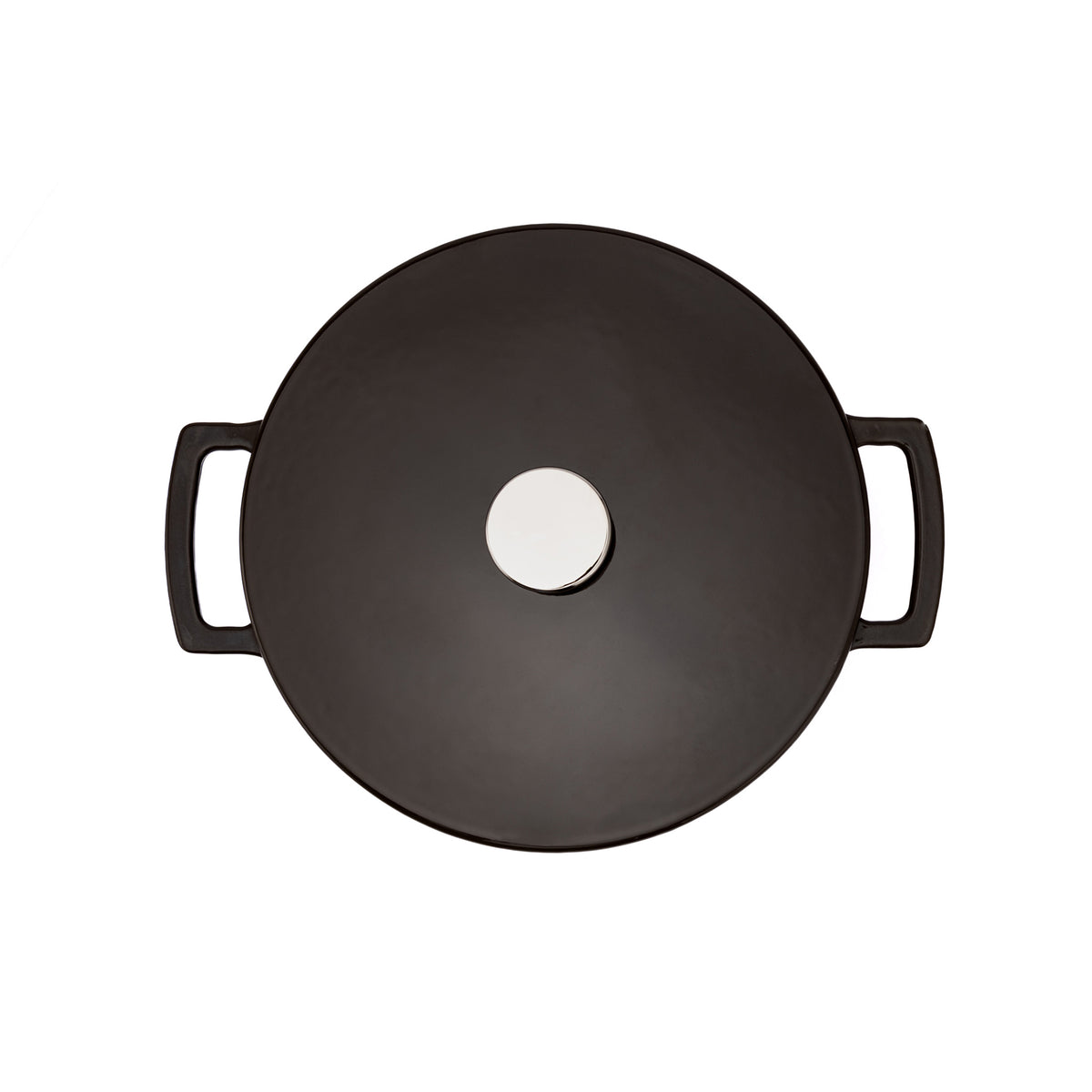 Smaltovaný liatinový hrniec Ember 28 cm hnedý