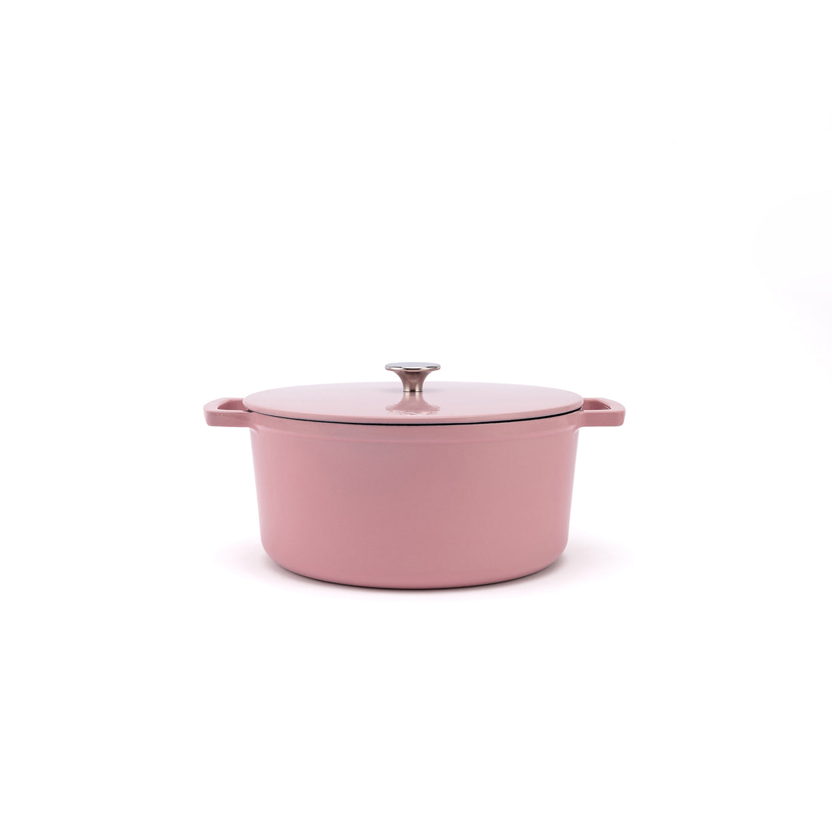 Smaltovaný liatinový hrniec Ember 28 cm ružový
