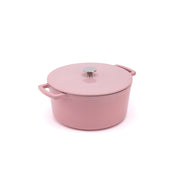 Smaltovaný liatinový hrniec Ember 28 cm ružový