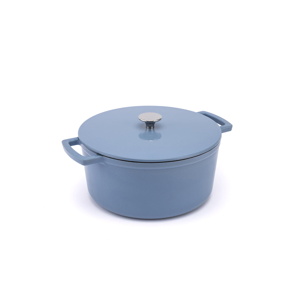 Smaltovaný liatinový hrniec Ember 28 cm modrý