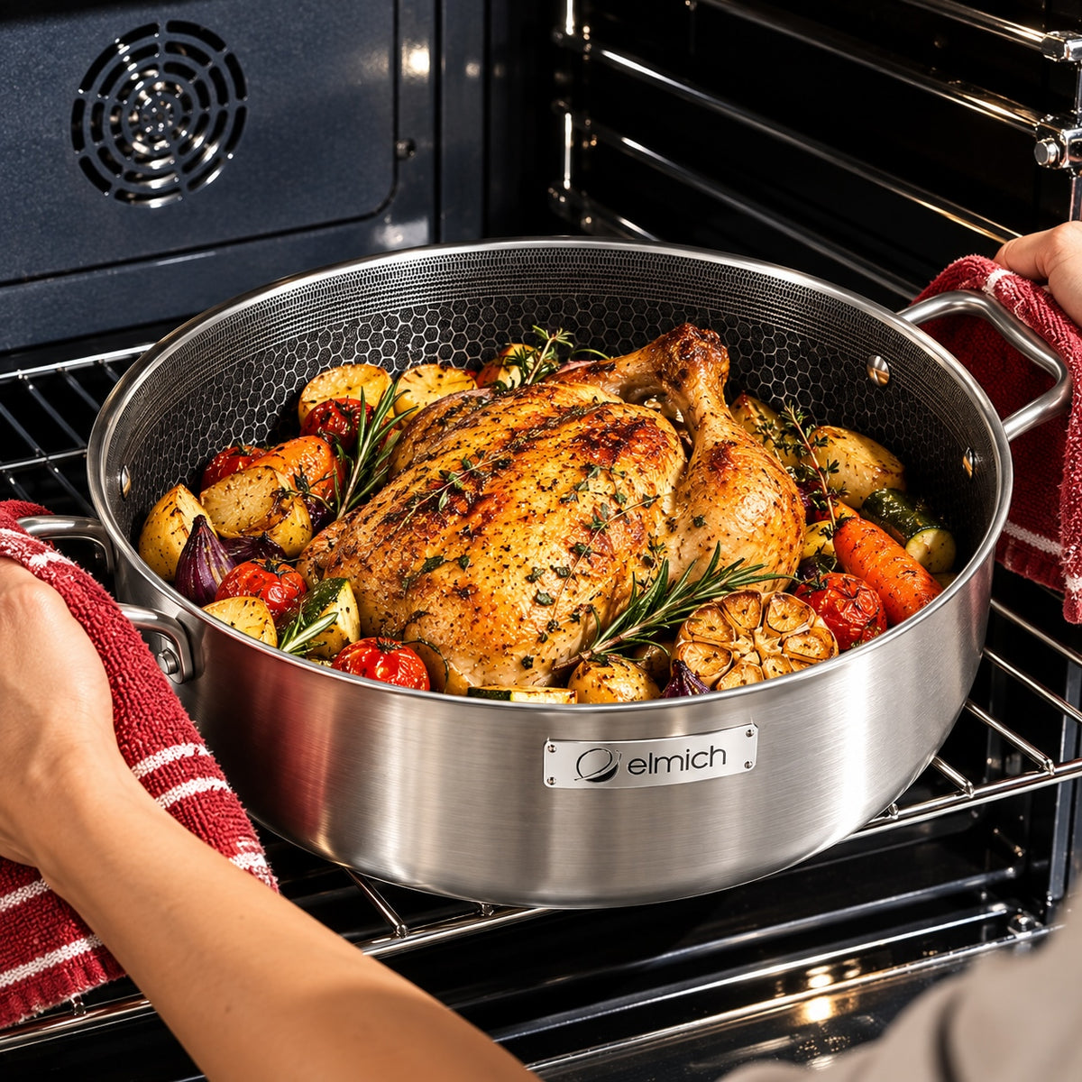 Odolná hlboká panvica Hybrid s hybridným povrchom Ø 28