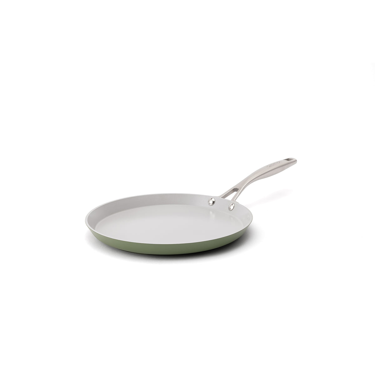 Nepriľnavá keramická panvica na palacinky Zen Ø 26 cm – olivovozelená