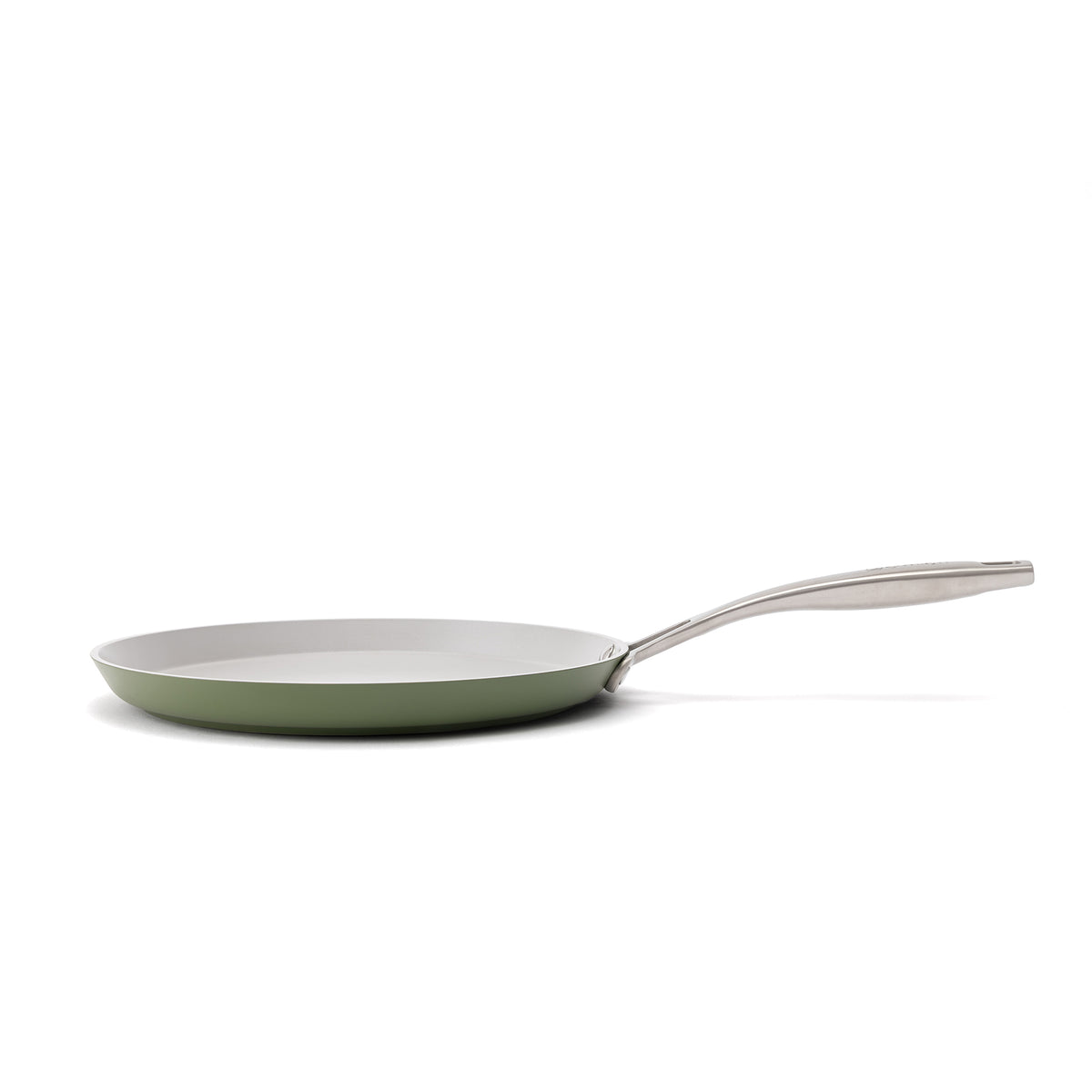 Nepriľnavá keramická panvica na palacinky Zen Ø 26 cm – olivovozelená