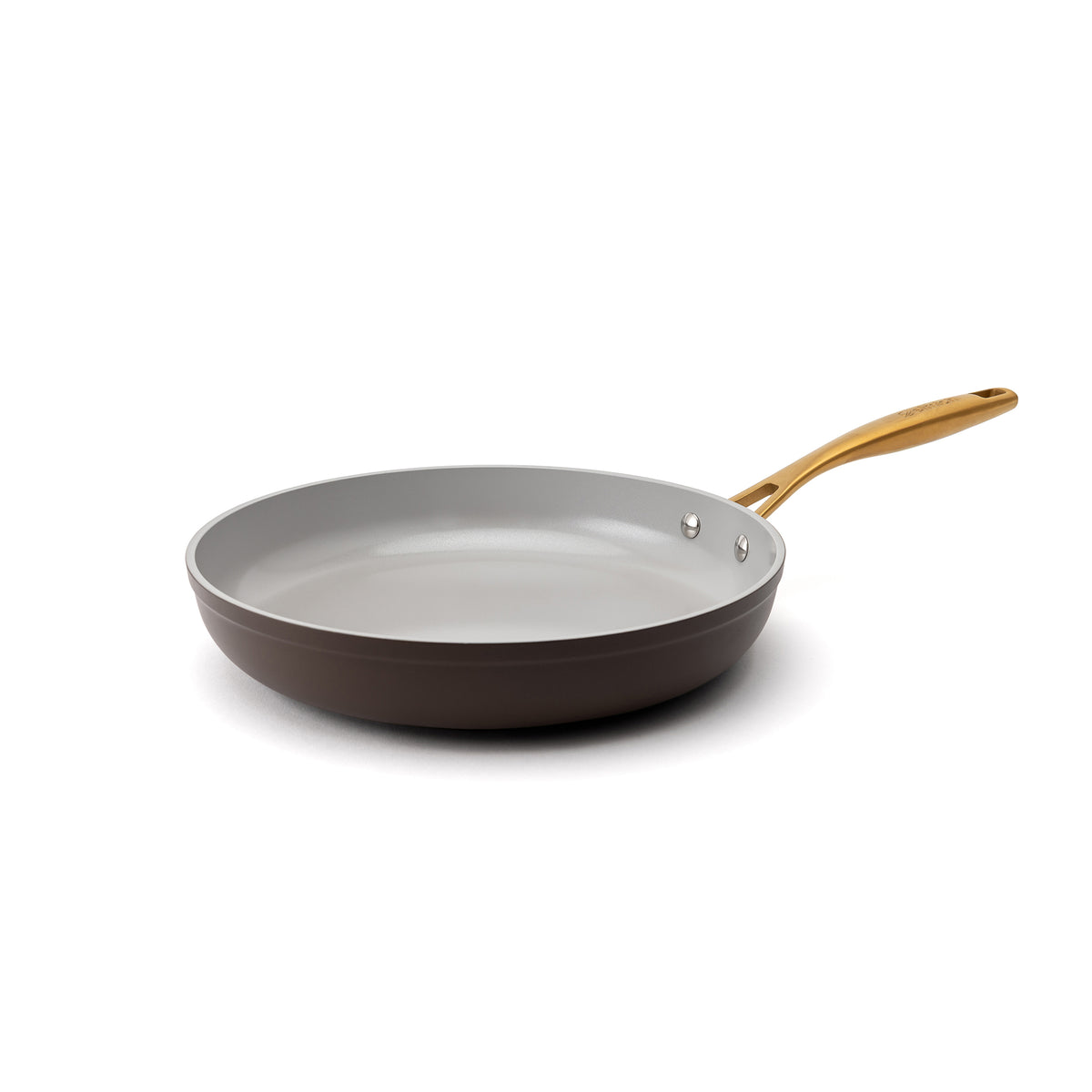 Nepriľnavá keramická panvica Zen Ø 26 cm – hnedozlatá