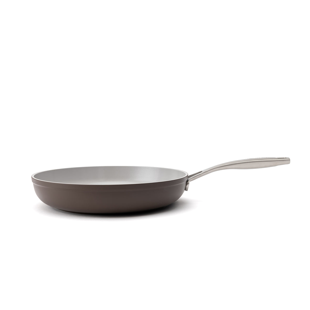 Nepriľnavá keramická panvica Zen Ø 28 cm – hnedá