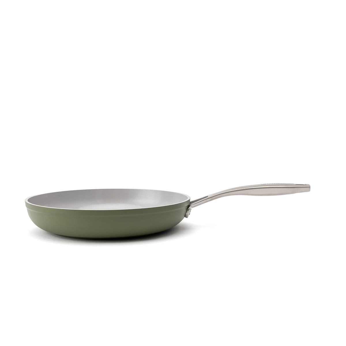 Nepriľnavá keramická panvica Zen Ø 28 cm – olivovozelená