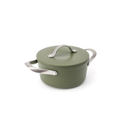 Nepriľnavý keramický hrniec Zen Ø 18 cm – olivovozelená
