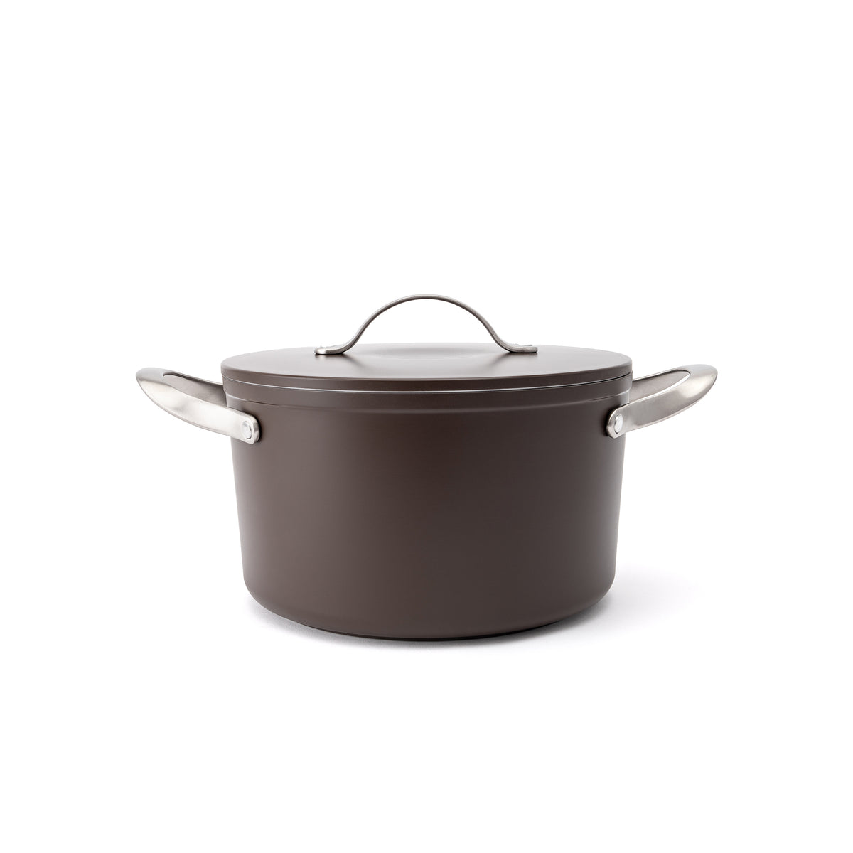 Nepriľnavý keramický hrniec Zen Ø 24 cm – hnedý