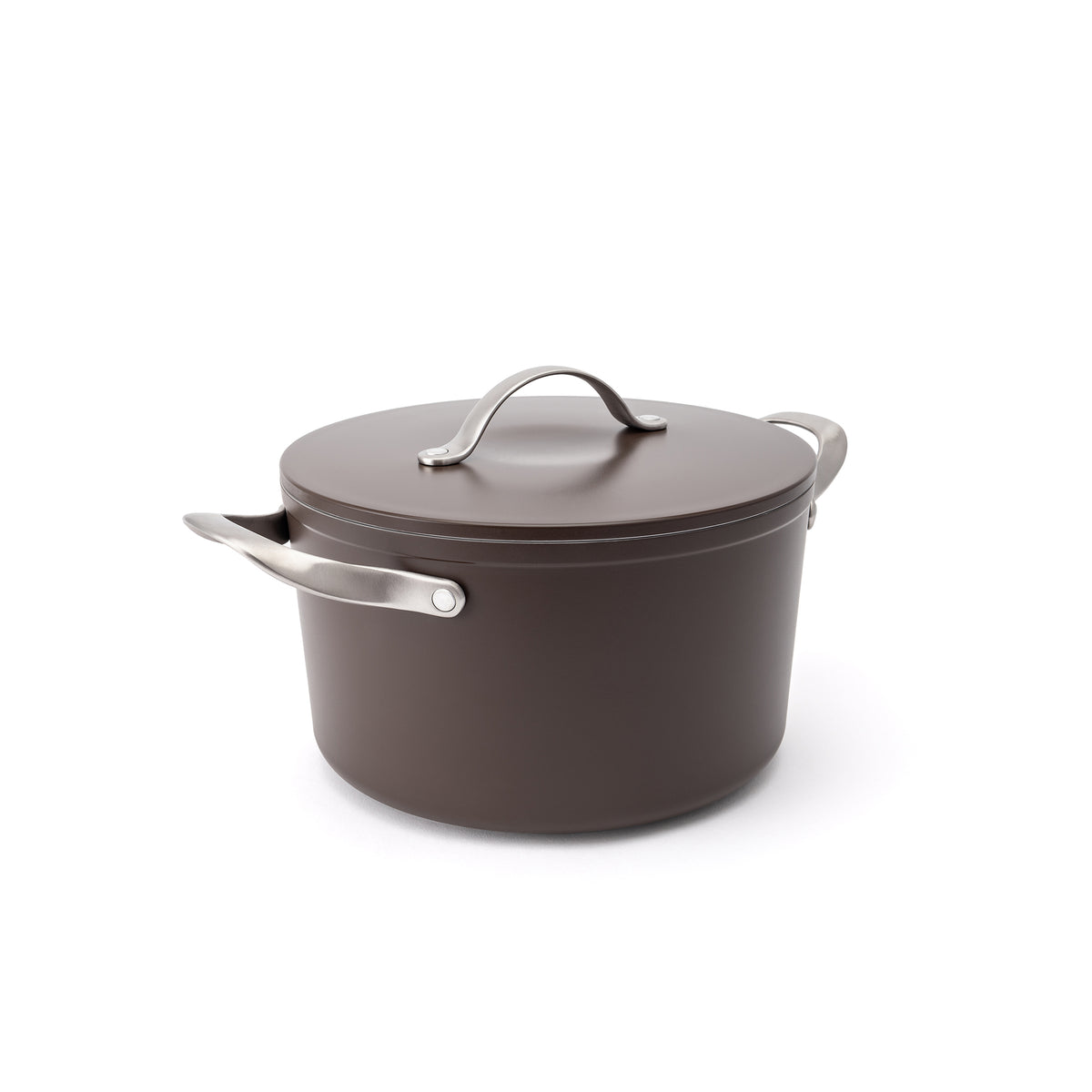 Nepriľnavý keramický hrniec Zen Ø 24 cm – hnedý