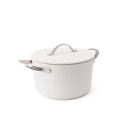 Nepriľnavý keramický hrniec Zen Ø 24 cm – krémovobiely