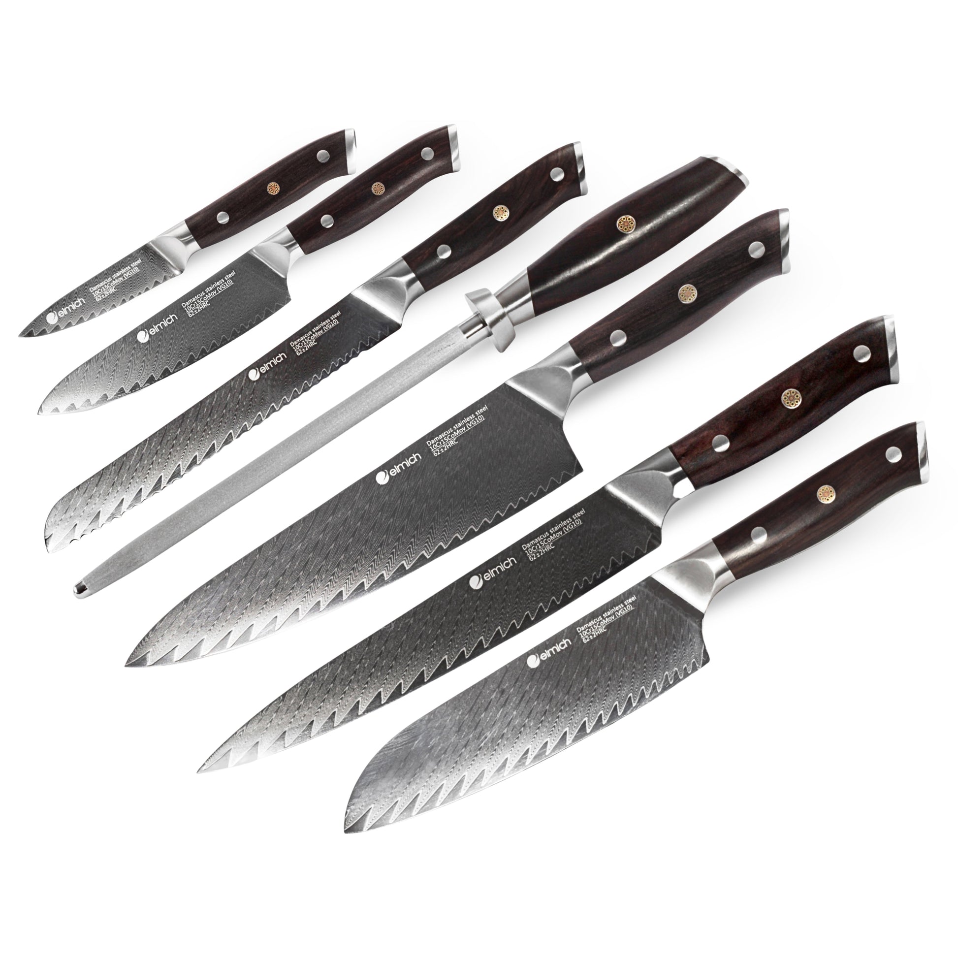 Kompletní sada damaškových nožů 7 ks