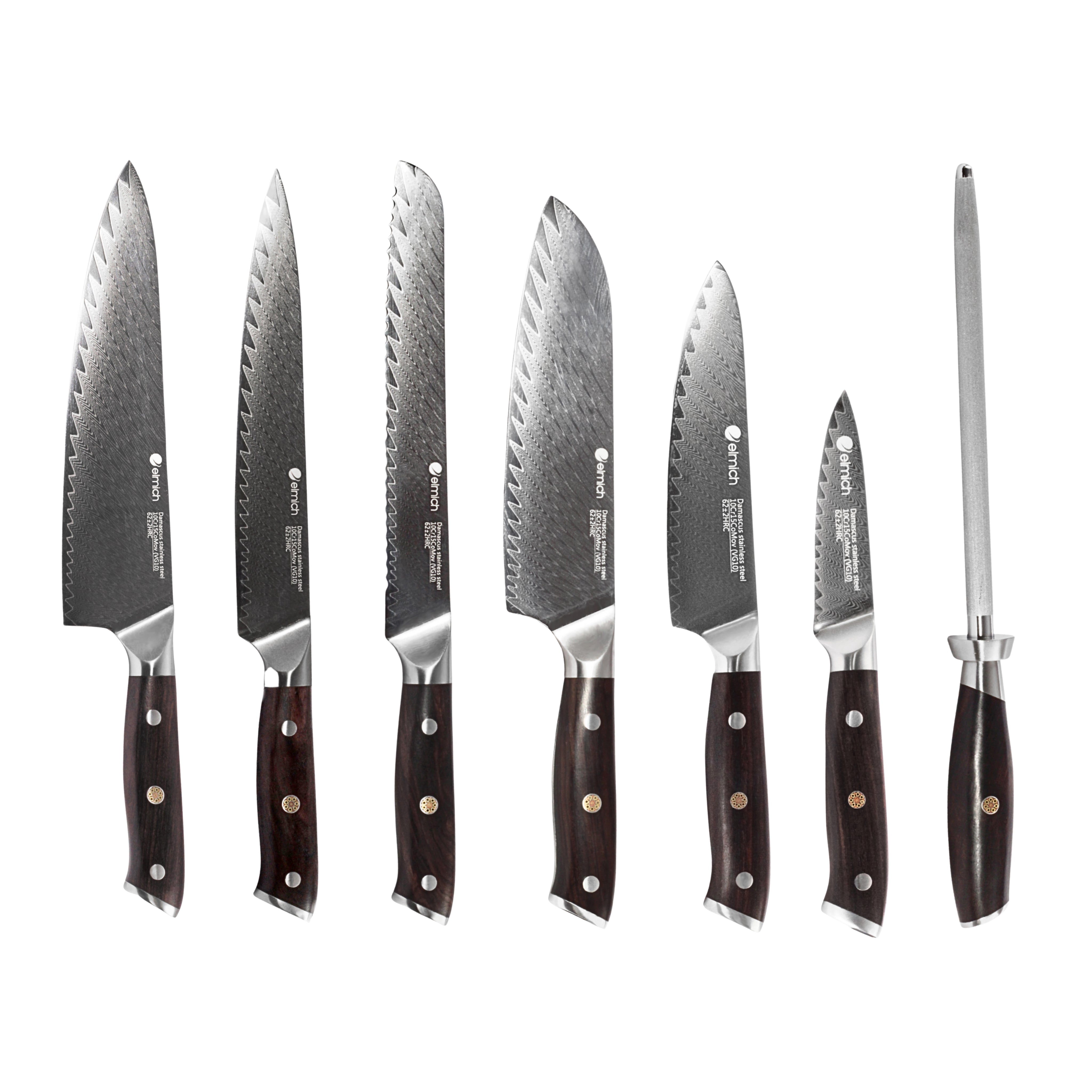 Kompletní sada damaškových nožů 7 ks