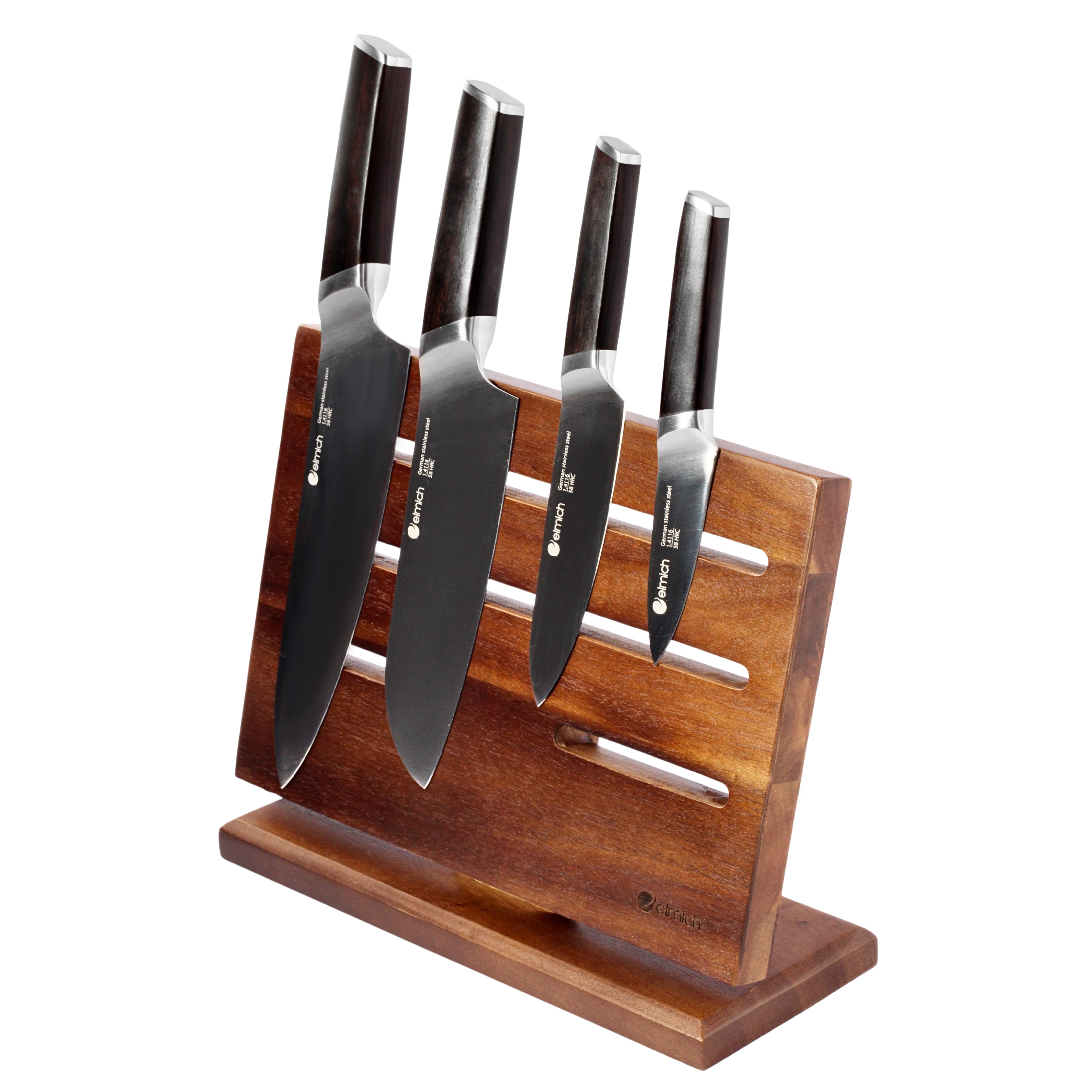 Magnetický stojan na nože z akáciového dřeva - Nože