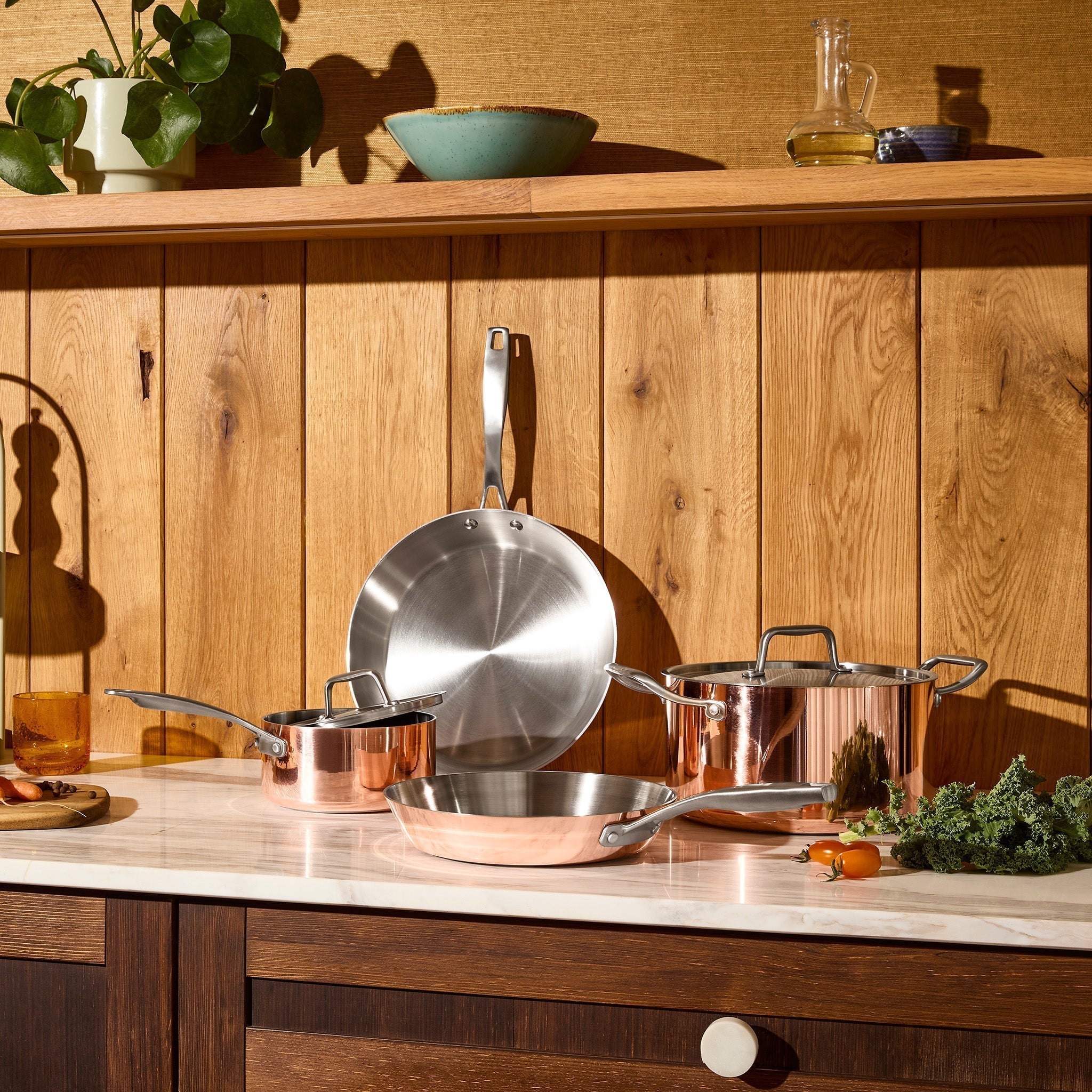 Prémiová sada měděného nádobí 3 ks