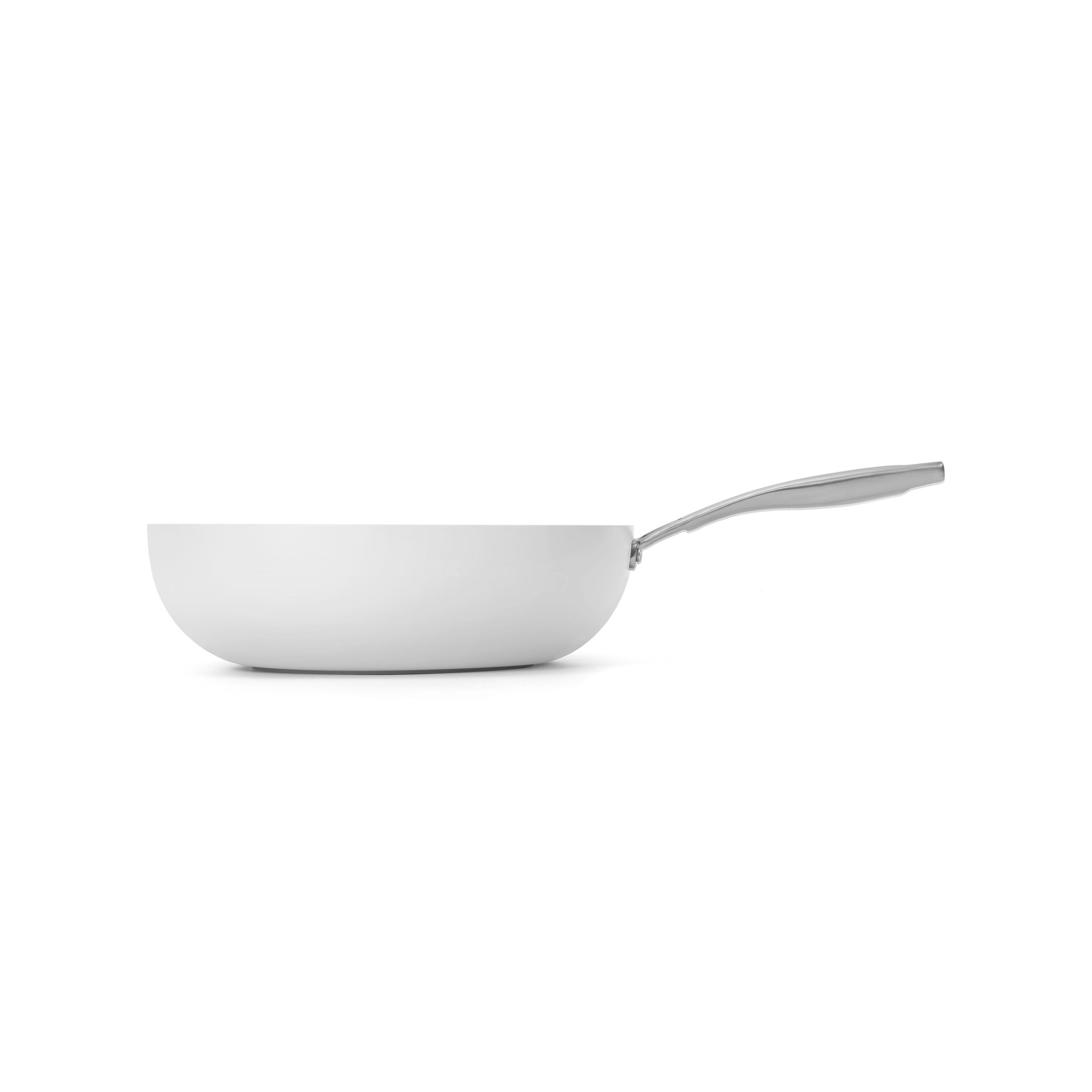 Hluboká pánev Vital s nepřilnavým keramickým povrchem Ø 26 cm krémově bílá 26 cm / Krémově bílá