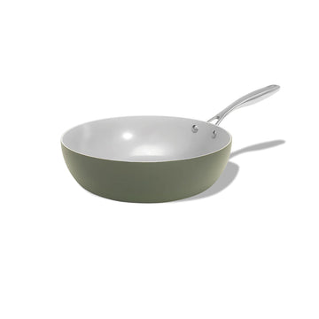 Wok pánev Vital s nepřilnavým keramickým povrchem Ø 30 cm olivově zelená 30 cm / Olivově zelená