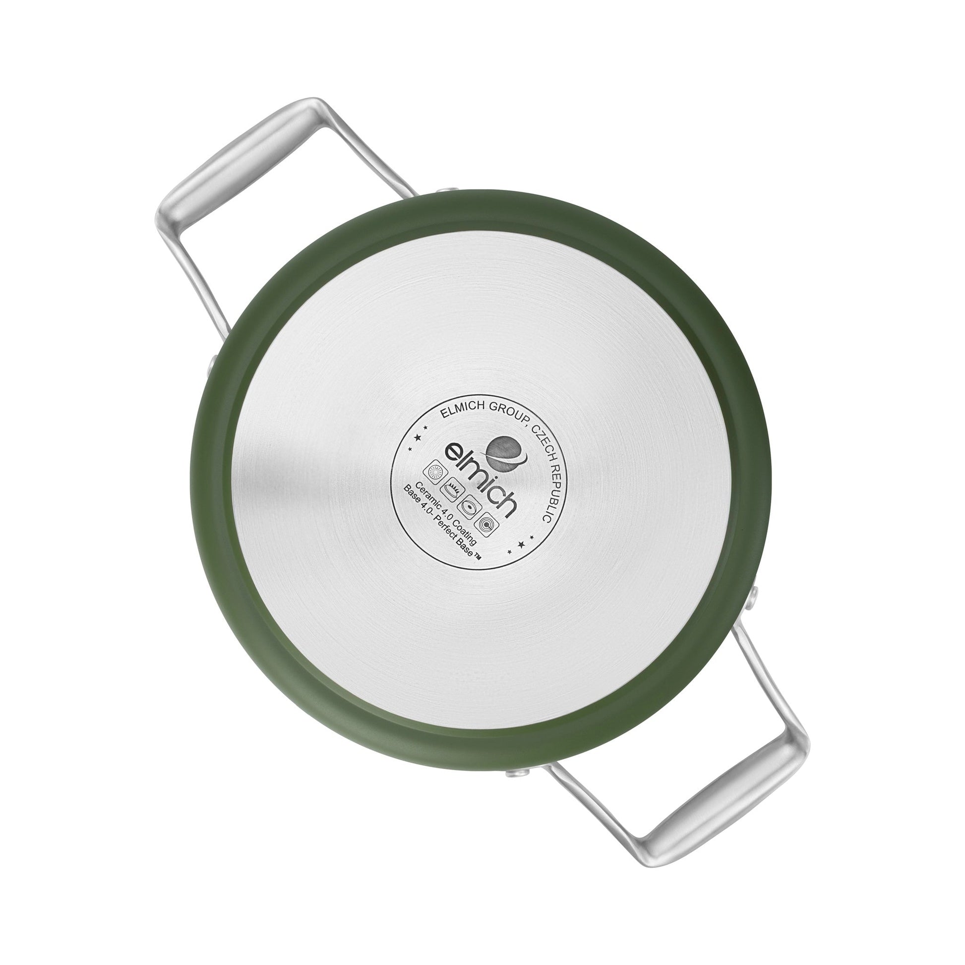 Hrnec Vital s keramickým povrchem Ø 20 cm (3.5L) - olivově zelená - 20 cm (3.5 L) / Olivově zelená