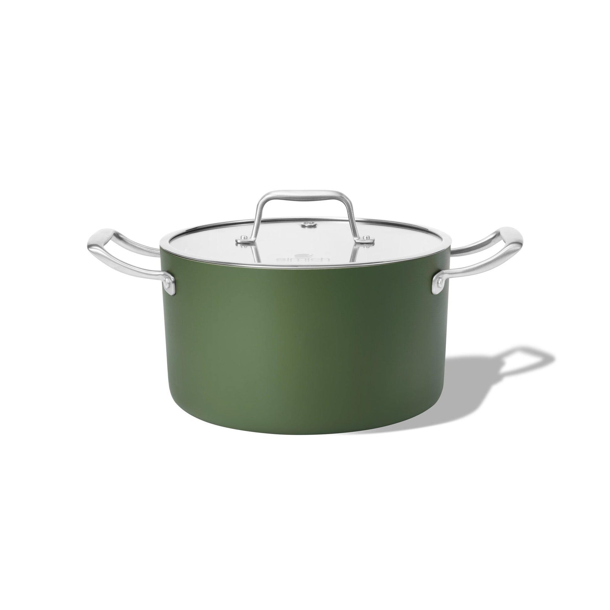 Hrnec Vital s keramickým povrchem Ø 20 cm (3.5L) olivově zelená 20 cm (3.5 L) / Olivově zelená