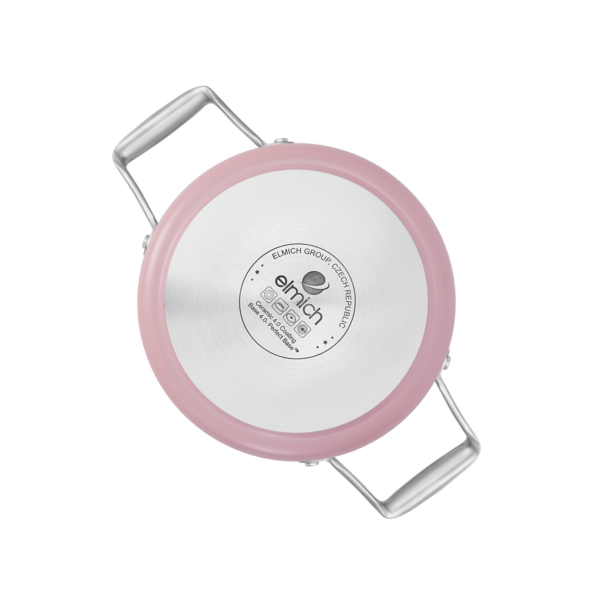 Hrnec Vital s keramickým povrchem Ø 20 cm (3.5L) - růžová - 20 cm (3.5 L) / Růžová