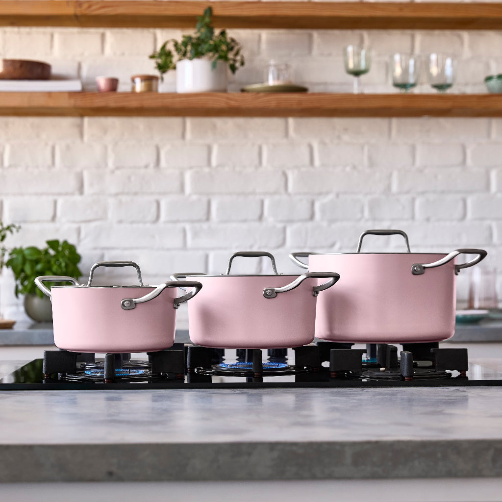 Hrnec Vital s keramickým povrchem Ø 24 cm (6.3L) růžová 24 cm (6.3 L) / Růžová