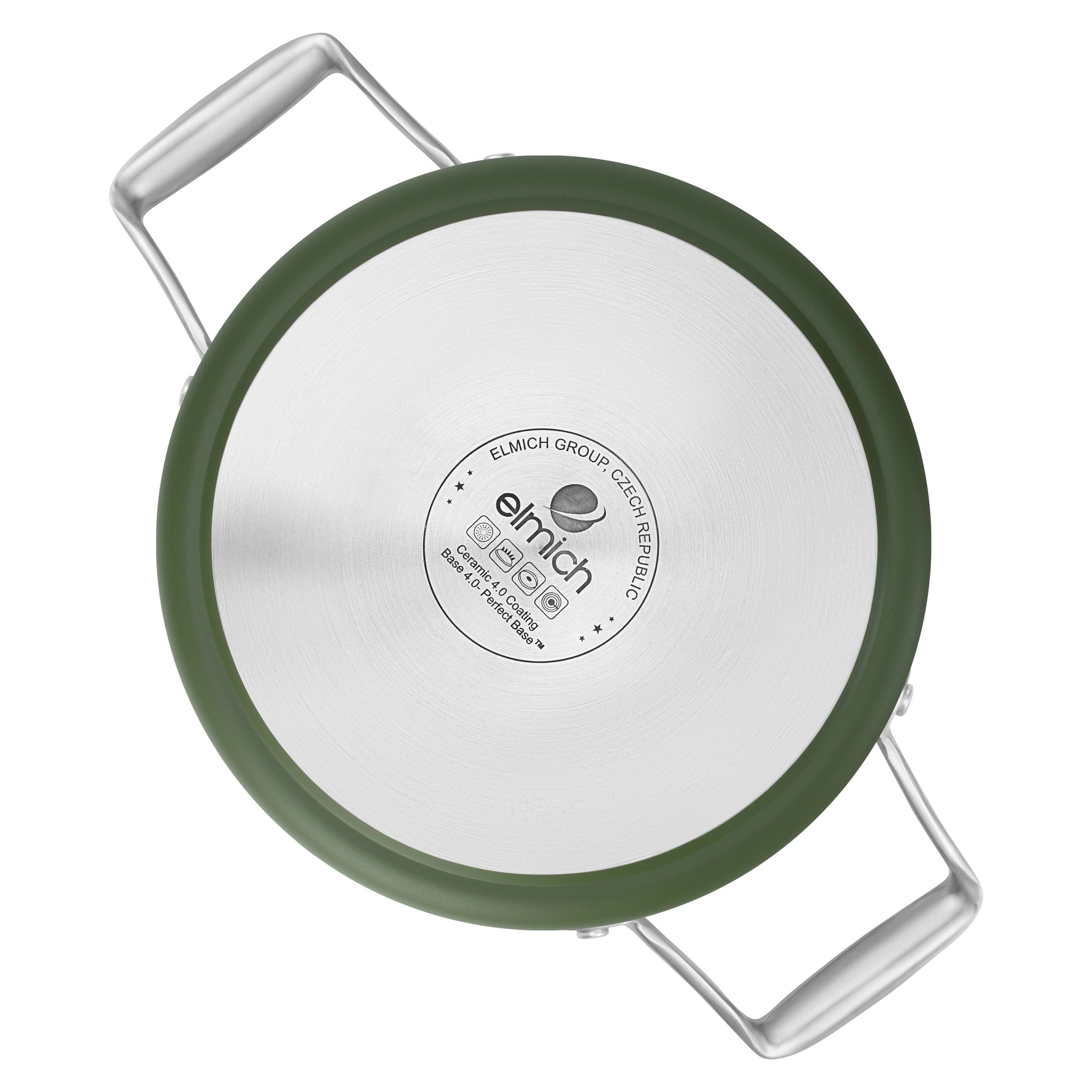 Hrnec Vital s keramickým povrchem Ø 24 cm (6.3L) - olivově zelená - 24 cm (6.3 L) / Olivově zelená