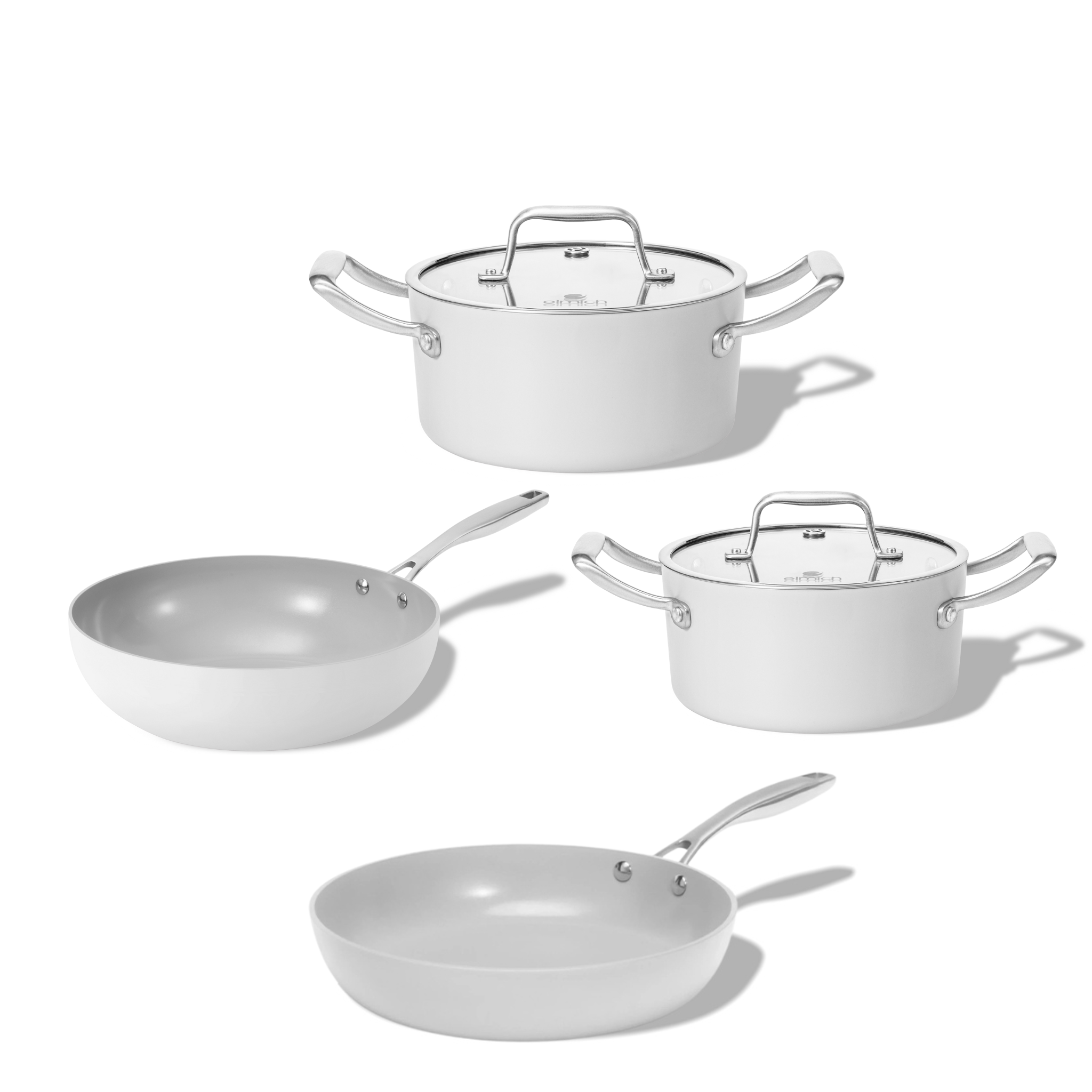 Rodinná sada keramického nádobí Vital 4 ks krémově bílá