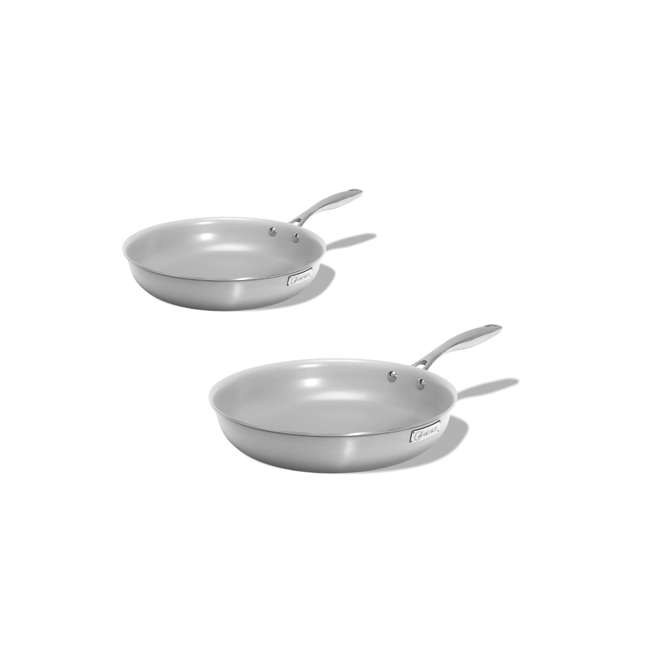 Sada pánví 2ks z třívrstvé nerezové oceli s keramickým povrchem 20 cm + 26 cm