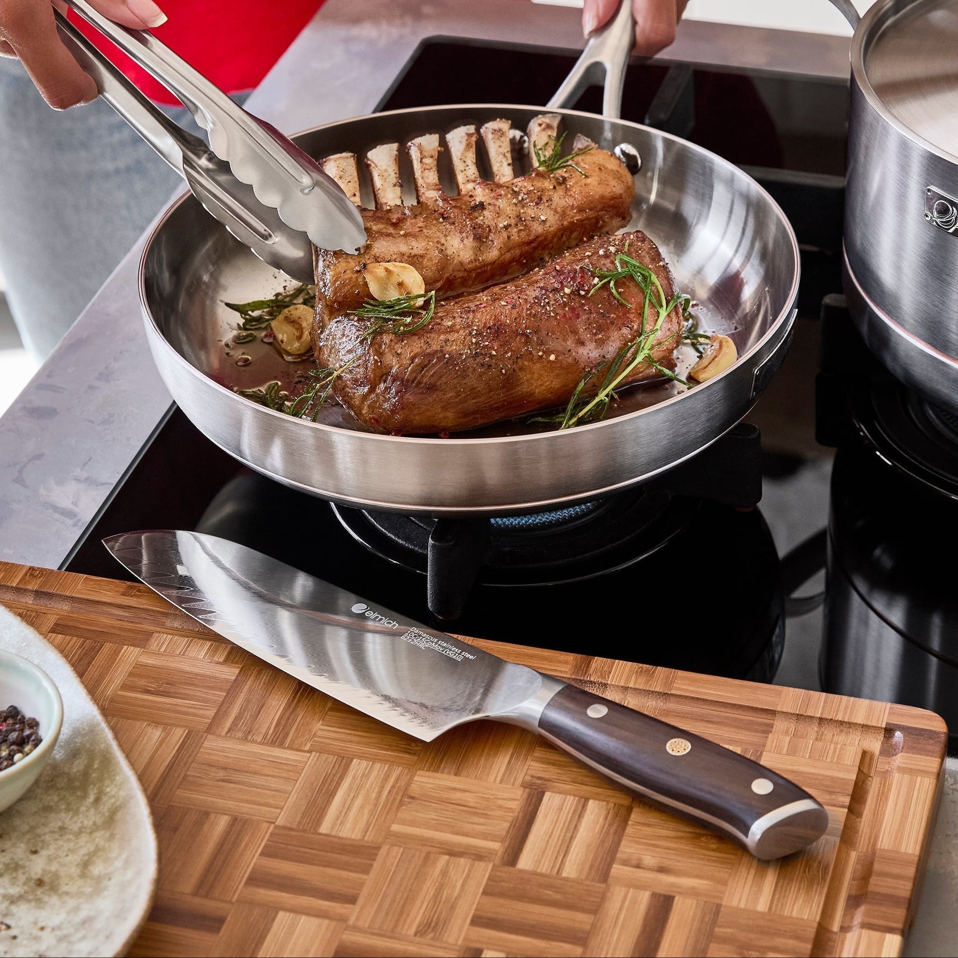 Bambusové krájecí prkénko - Nože