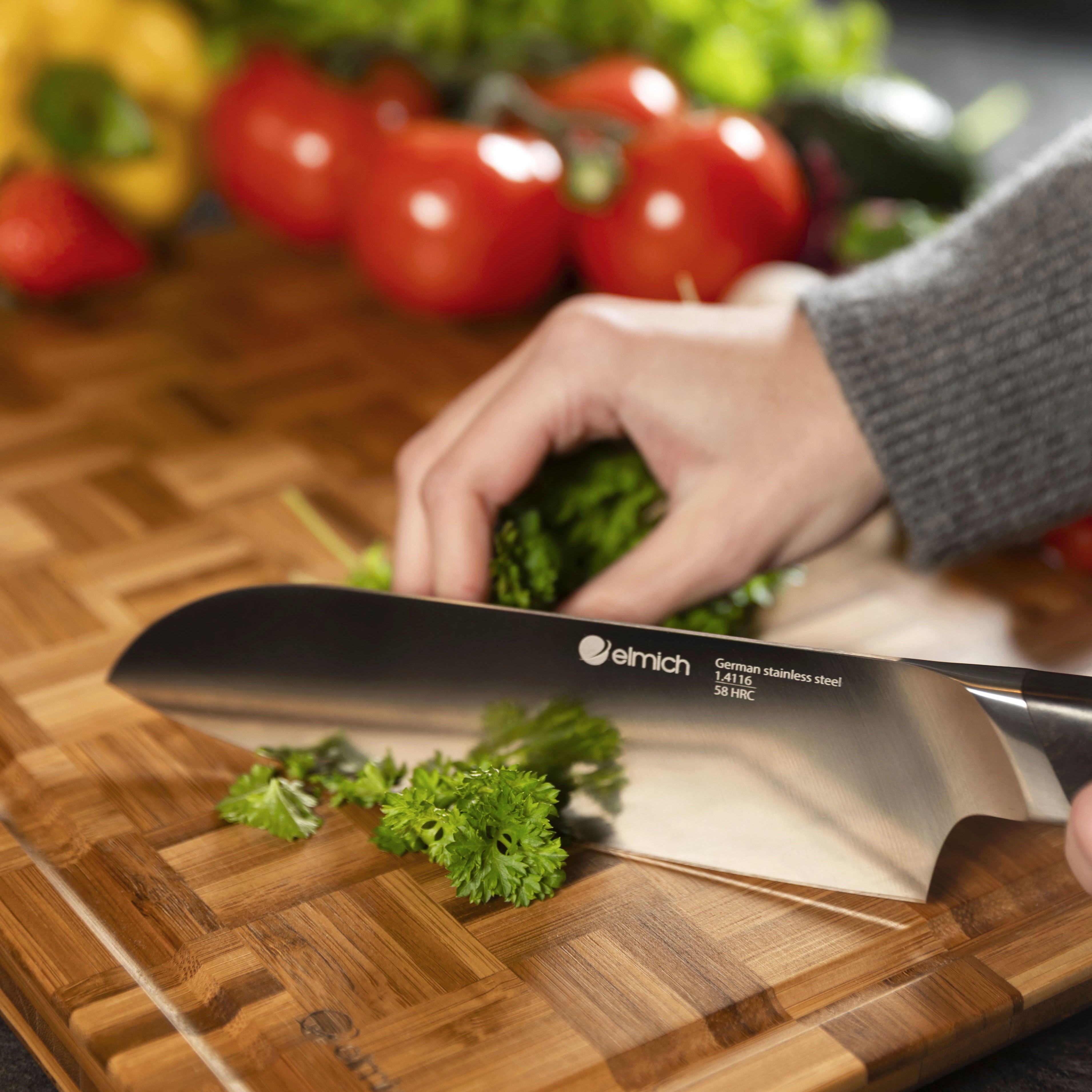 Santoku nůž z německé oceli 18 cm - Nože