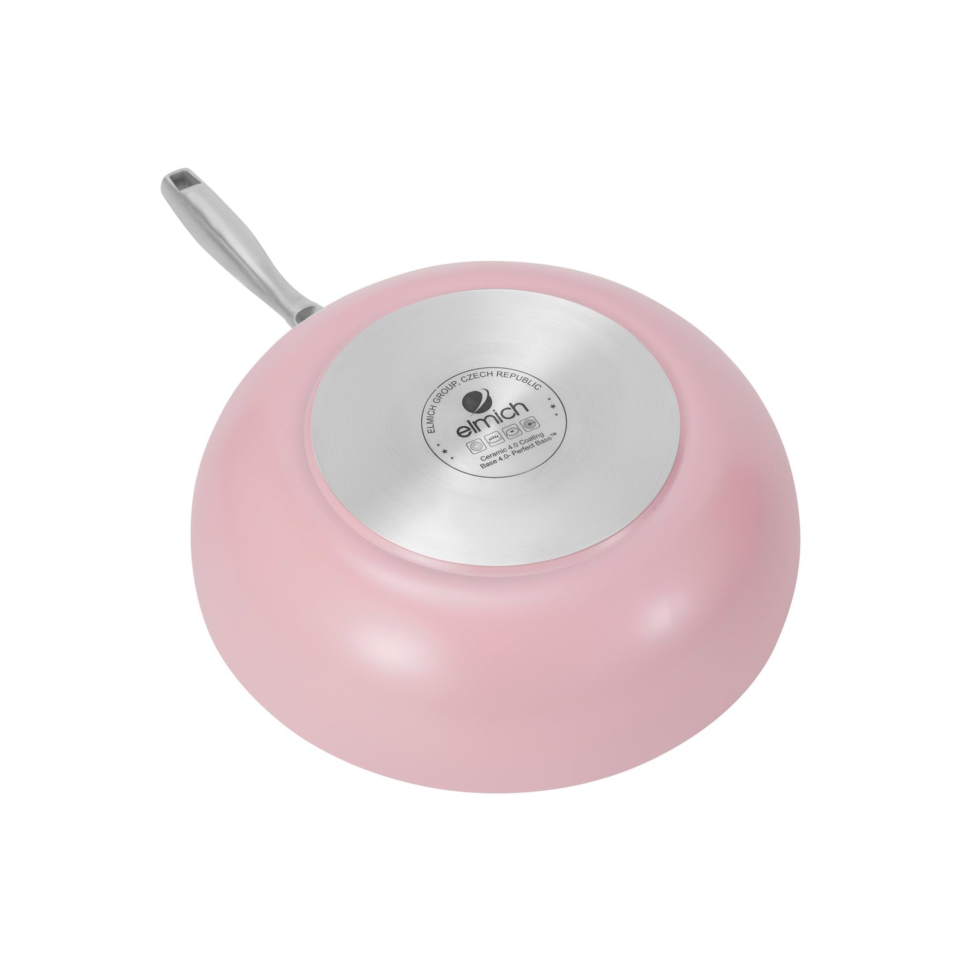 Hluboká pánev Vital s nepřilnavým keramickým povrchem Ø 26 cm růžová 26 cm / Růžová