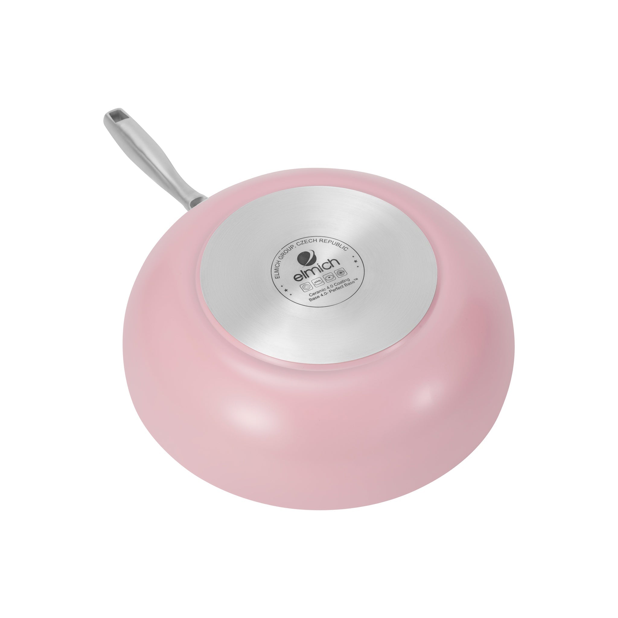 Hluboká pánev Vital s nepřilnavým keramickým povrchem Ø 26 cm růžová 26 cm / Růžová