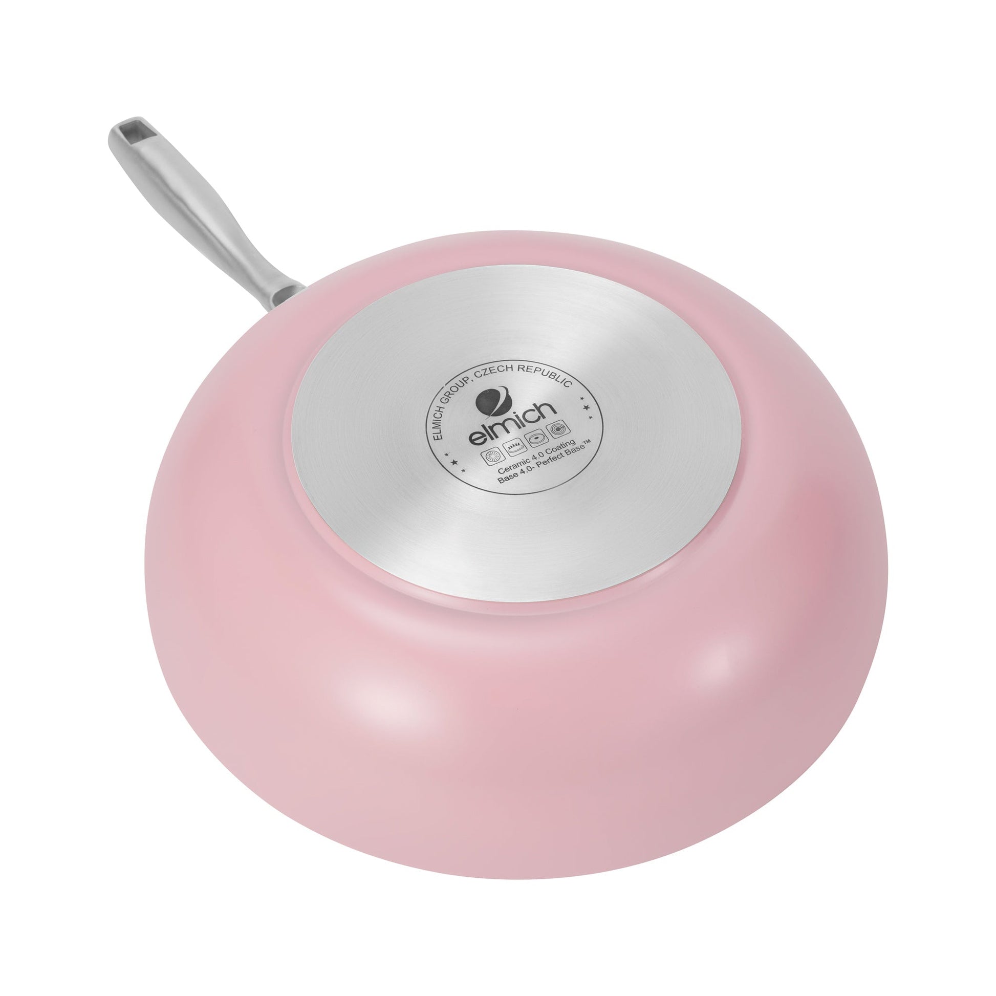 Hluboká pánev Vital s nepřilnavým keramickým povrchem Ø 28 cm růžová 28 cm / Růžová
