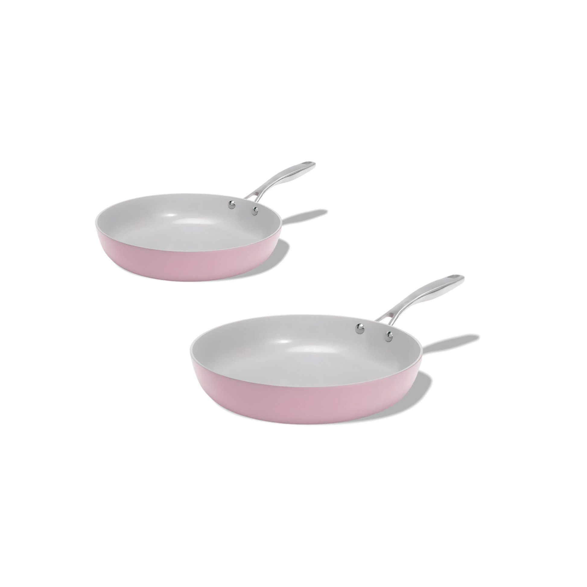 Základní set 2 ks pánví z nepřilnavého keramického povrchu Vital růžová 20 cm + 26 cm