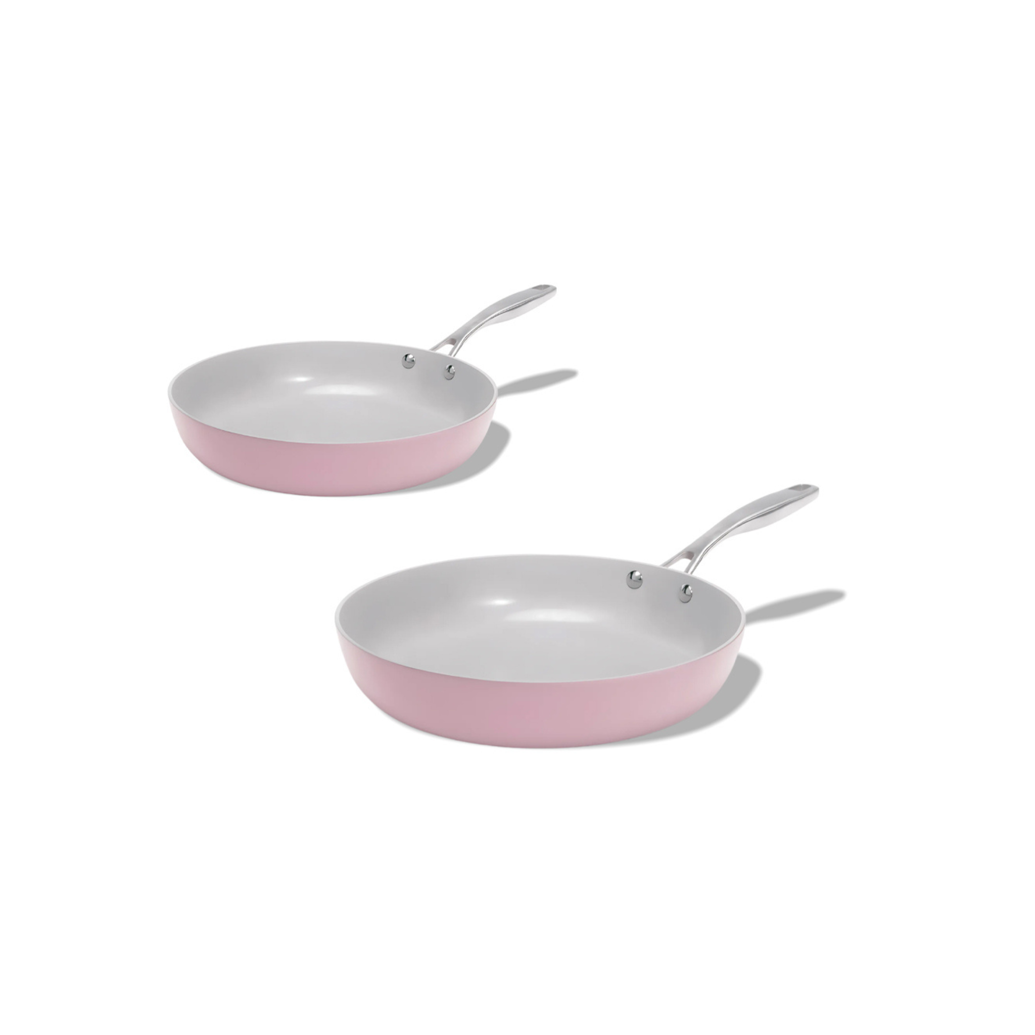 Základní set 2 ks pánví z nepřilnavého keramického povrchu Vital růžová 20 cm + 26 cm