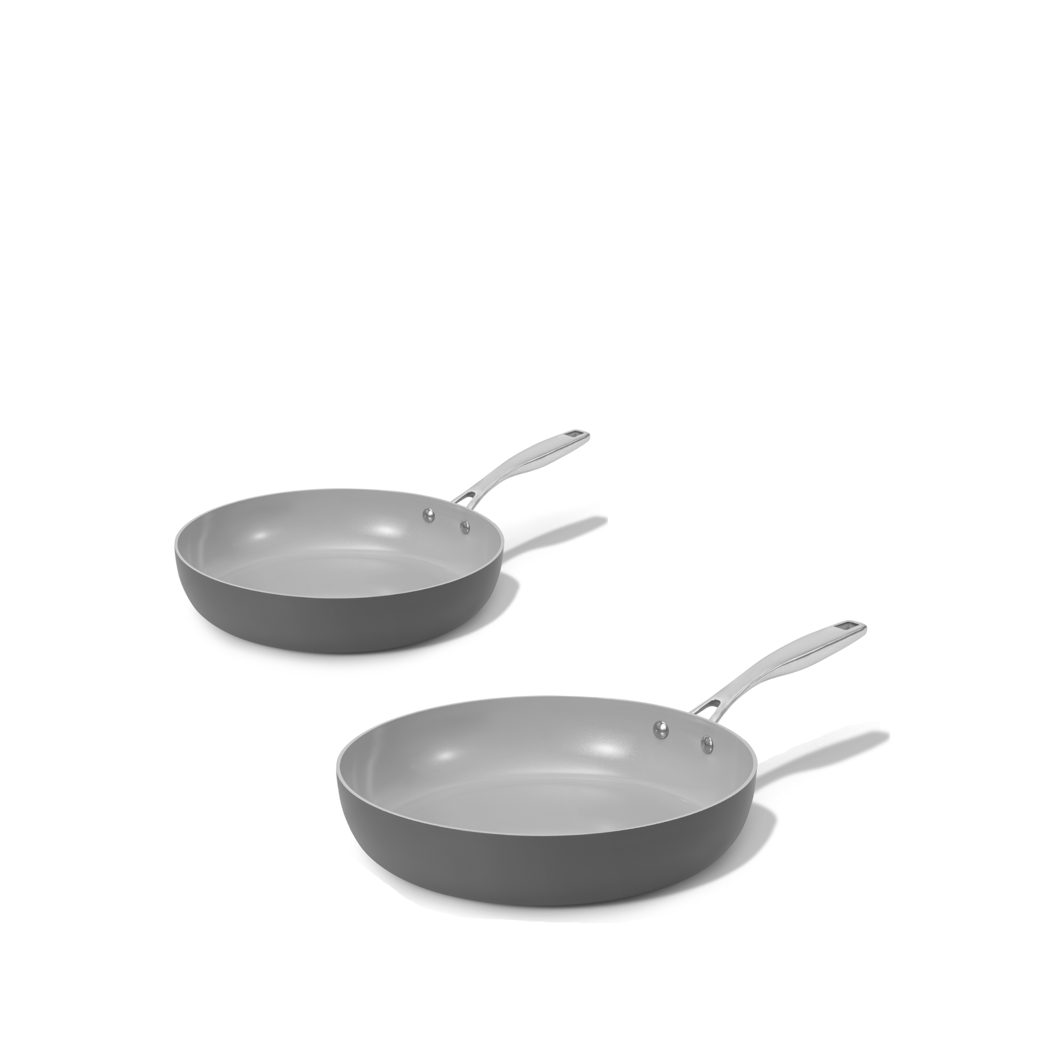 Základní sada keramických pánví Vital tmavě šedá 2 ks