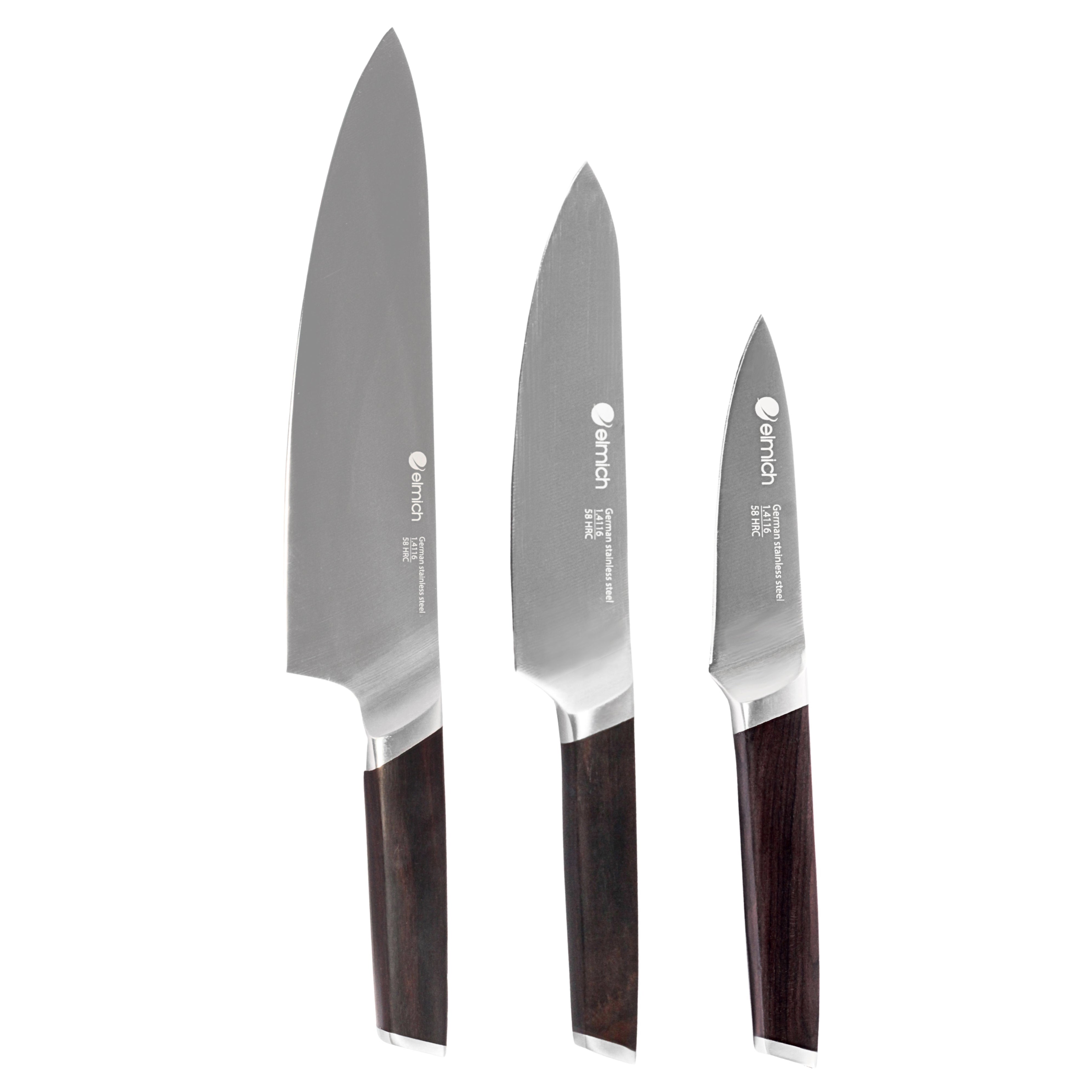 Základní sada nožů z německé oceli 3 ks